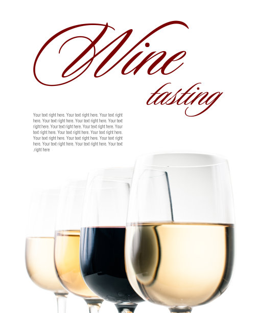 品酒，喝几杯红葡萄酒和白葡萄酒图片下载