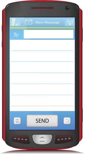 复制空间的短信文本在触摸屏手机图片下载