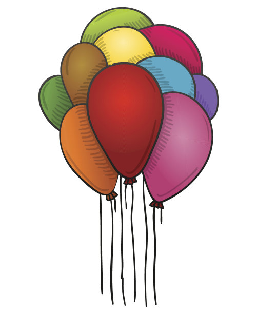 漂浮的气球图片下载