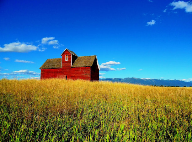 红谷仓-大天空图片下载