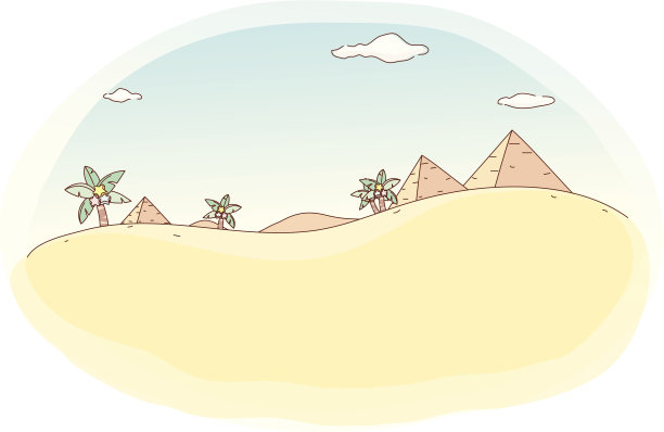 沙漠和金字塔图片下载