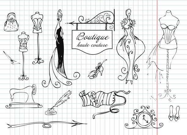 精品高级时装和服装制作图片下载