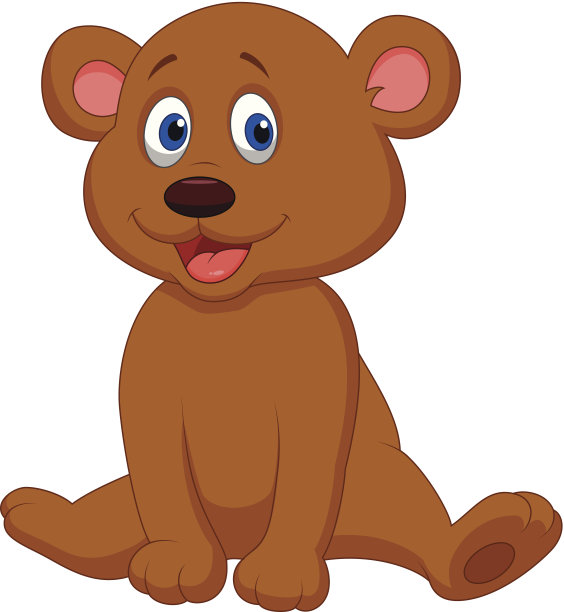 可爱的熊宝宝卡通图片下载