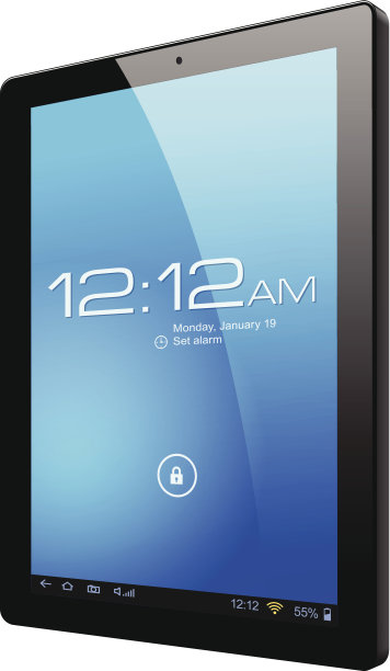 平板电脑的电脑。图片下载