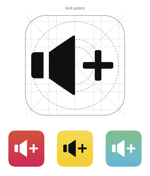 扬声器图标。音量+。图片下载