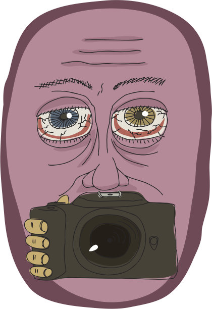 拿着相机的奇怪男人图片下载