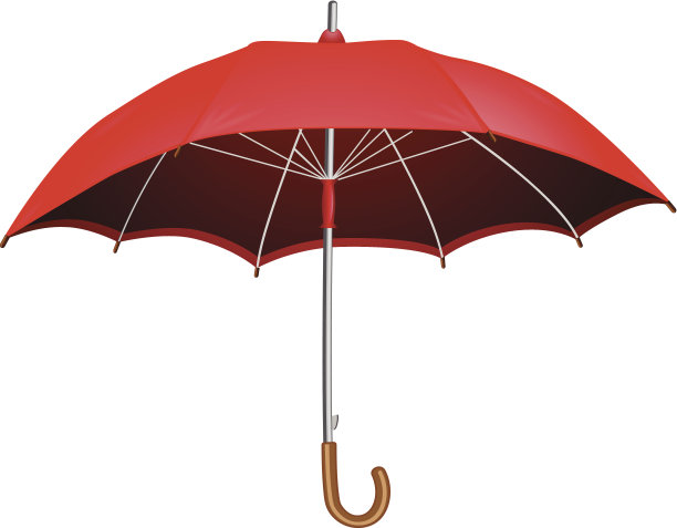 矢量插图的红色伞图片下载