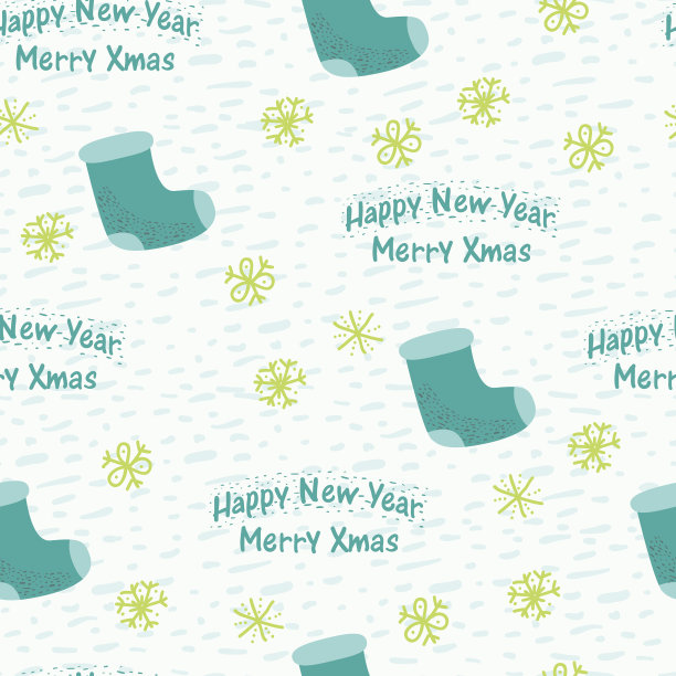 圣诞节无缝背景与袜子图片下载