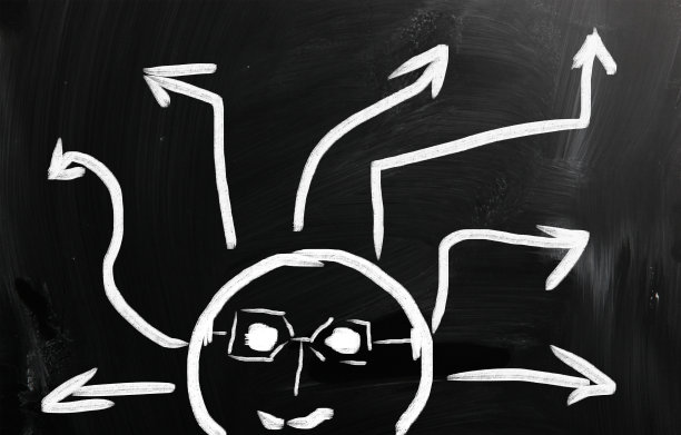 “生意”用白粉笔在黑板上手写图片下载