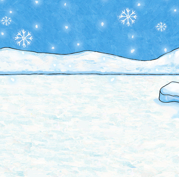 冬季和圣诞节背景-绘制插图图片下载