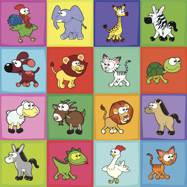 一群有趣的动物。图片下载