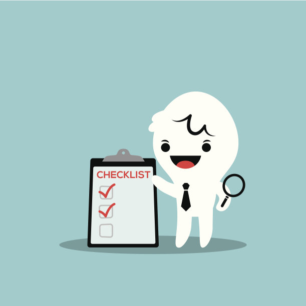 商业卡通人物检查检查表剪贴板图片下载