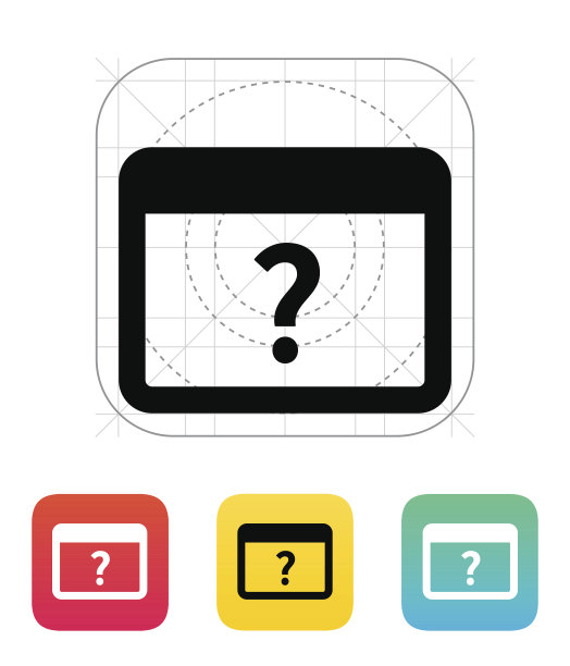 常见问题的应用程序图标。图片下载