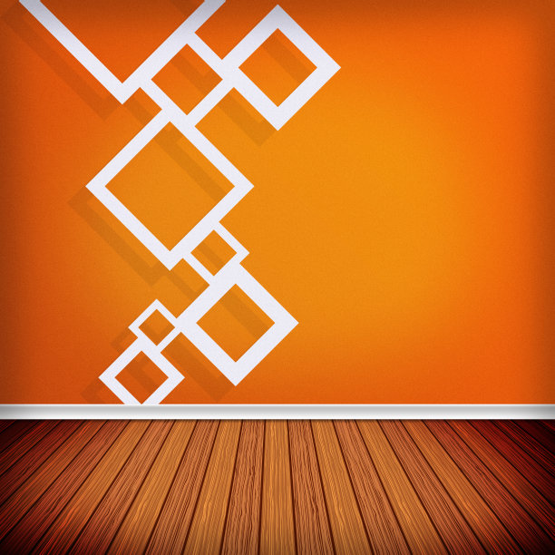 空房间，室内贴着墙纸。高分辨率纹理图片下载