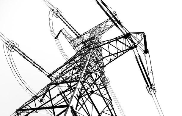 电塔隔离在白色上图片下载