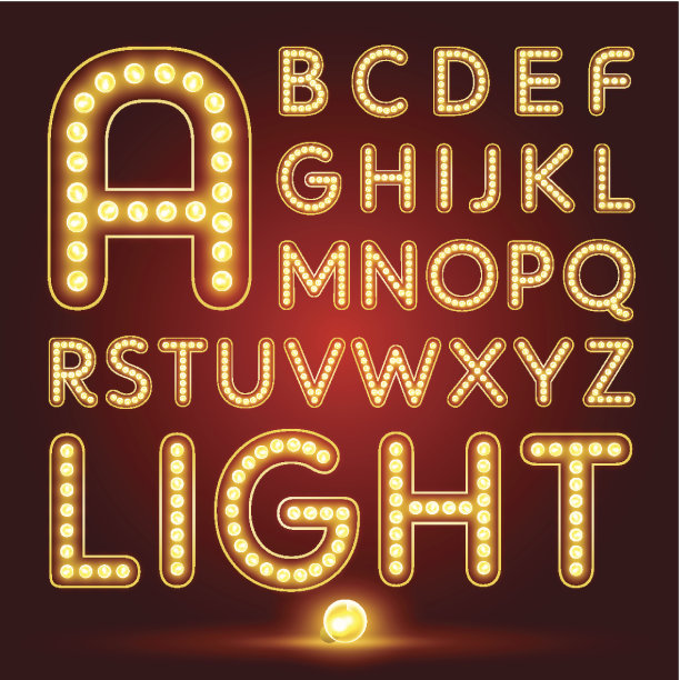 字母组与现实灯图片下载