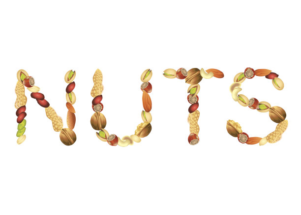 来自种子载体的坚果词图片下载