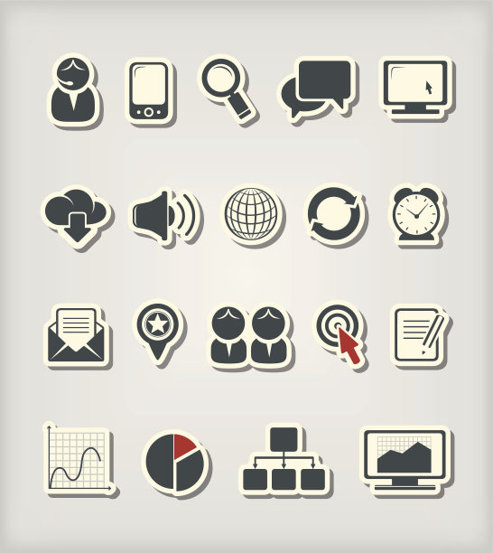 代表企业和媒体的图标图片下载