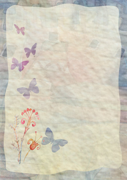 背景与蝴蝶图片下载