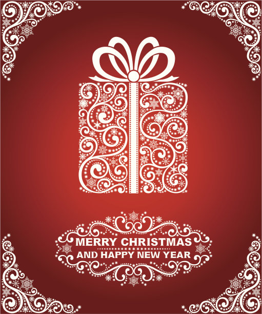 抽象的圣诞礼物。图片下载