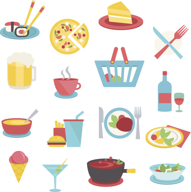 食物无缝的背景图片下载