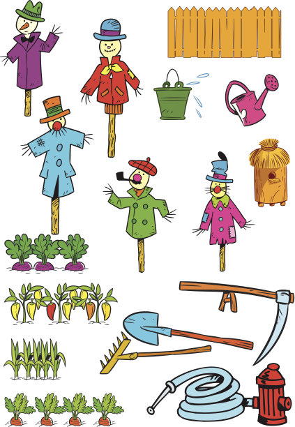 用于花园和菜园的物品图片下载