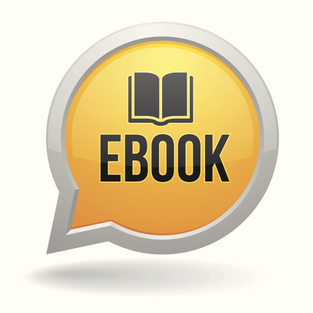 黄色圆形电子书语音泡泡图片下载
