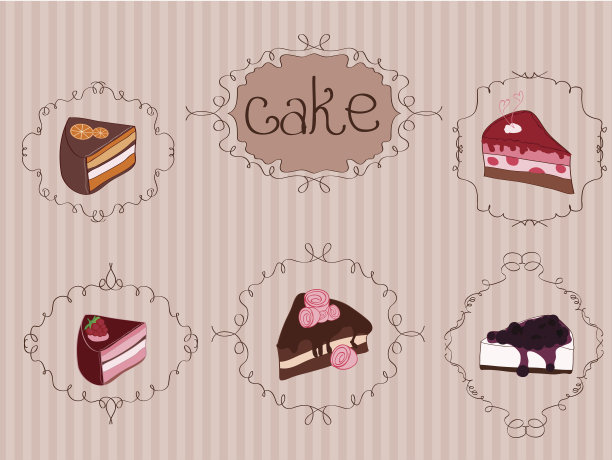 复古背景上的蛋糕图片下载
