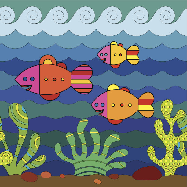 使风格化鱼图片下载