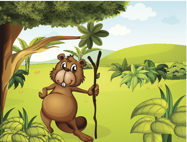 山中的海狸图片下载