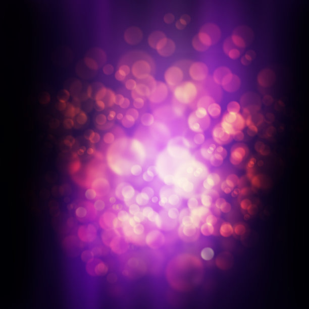 紫色背景上的抽象发光的圆圈图片下载