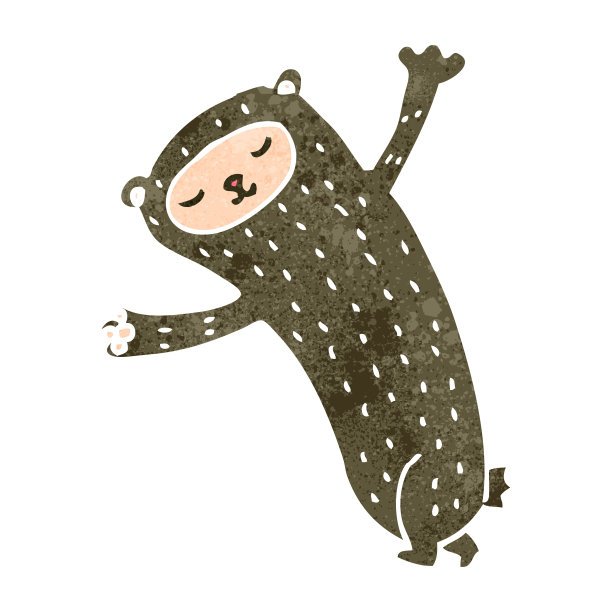 复古卡通搞笑熊图片下载