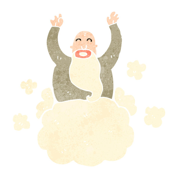 云上的复古卡通神图片下载