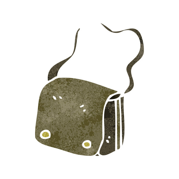 复古的卡通袋图片下载