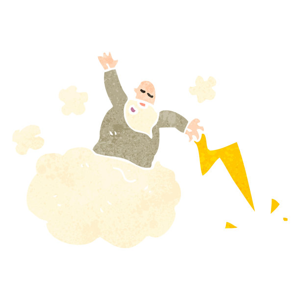 云上的复古卡通神图片下载