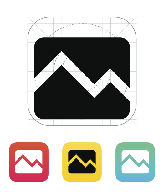 折线图表向下图标。图片下载