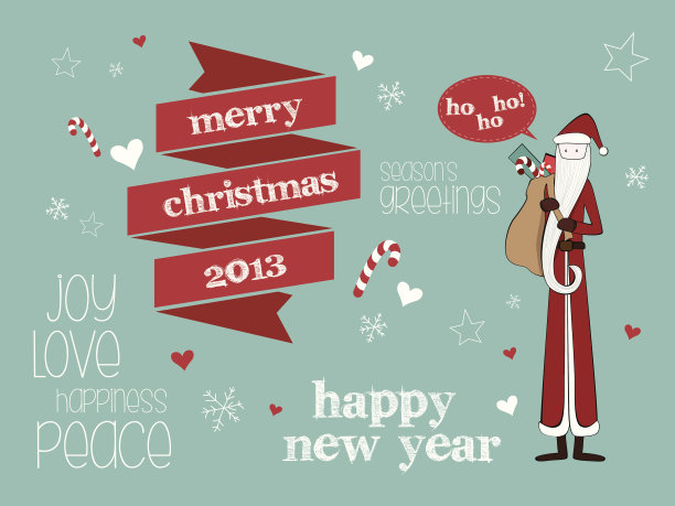 圣诞快乐，恭贺新禧图片下载