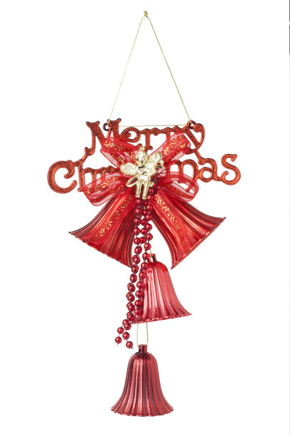 红色圣诞铃铛图片下载