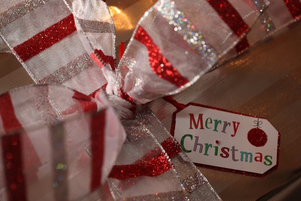 圣诞快乐丝带图片下载