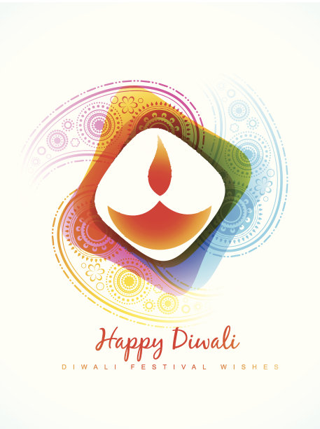 色彩斑斓的排灯节迪亚图片下载