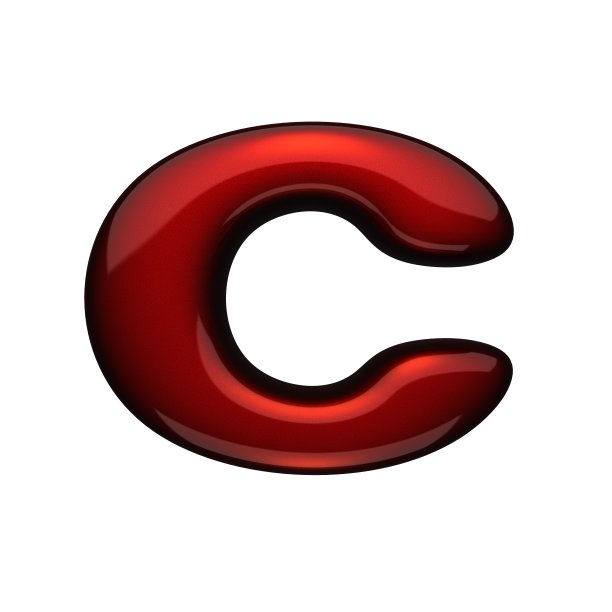 孤立红色金属图形图片下载