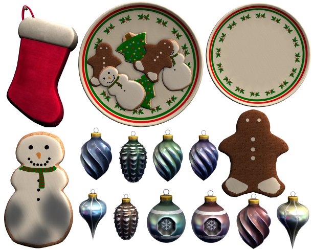 白色背景上的长袜礼物图片下载