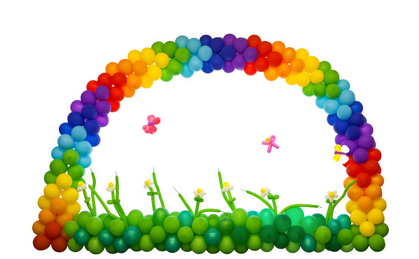彩虹的气球图片下载