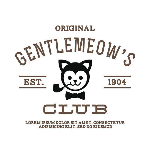 原来的绅士俱乐部复古展示卡图片下载