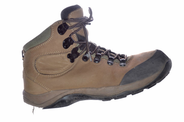 旧的徒步旅行鞋图片下载