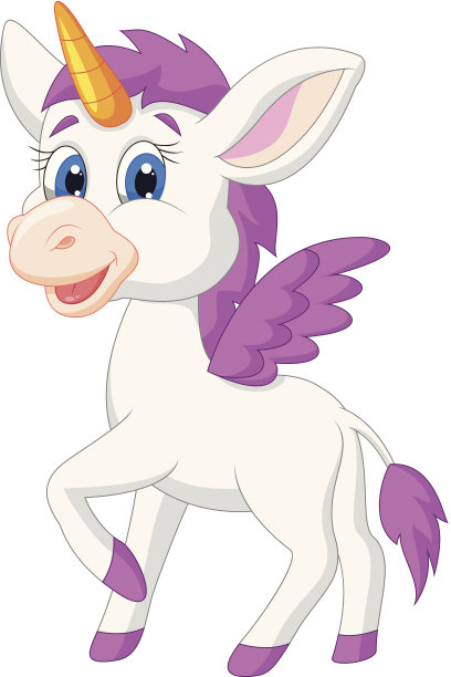 可爱的独角兽动画片图片下载