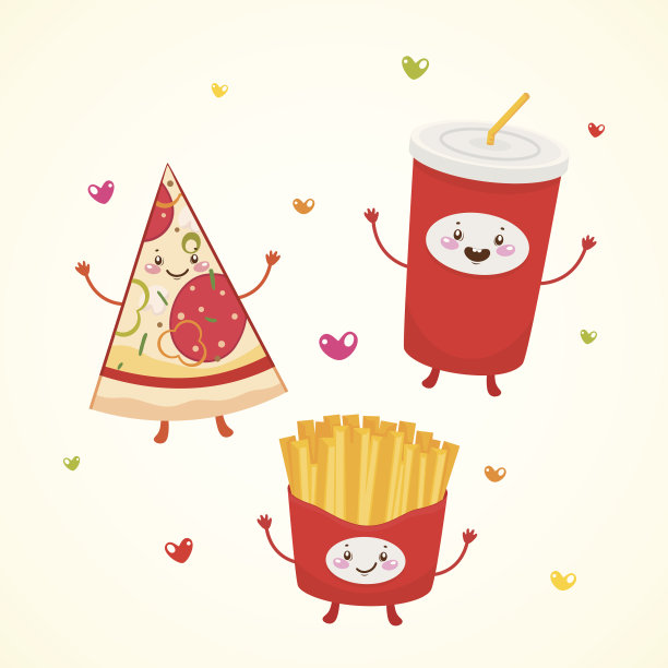 可爱的快餐图片下载