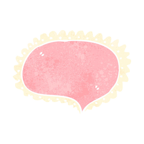 复古卡通语音气泡符号图片下载