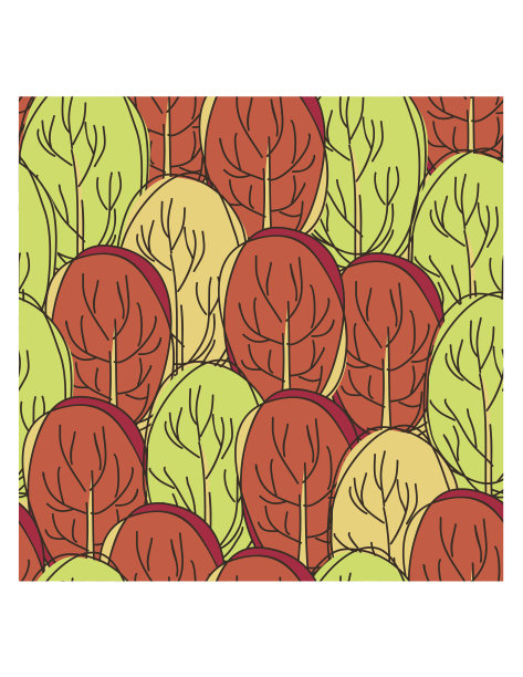 秋林无缝图案图片下载