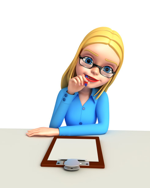 拿着记事本的小女孩图片下载